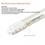 Free shipping 20pcs * UL Listed T8 LED Tube Light 4FT 18W LED Bulb (45W Fluorescent Tube Equivalent), 1800LM, Daylight White 5000K, Nano Shell, Frosted Cover, Single Ended Power, G13 Lighting Fixture