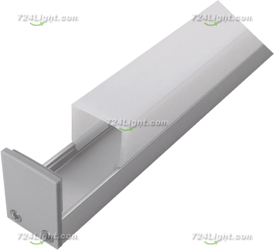 2027LED square PC three-sided light-emitting linear light hard light strip aluminum shell kit