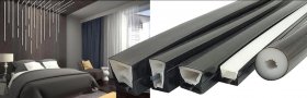 16.4FT(5Meters) 12*20mm 120° Side Insert Top Emitting IP67 Waterproof Flexible Full Black Silicon LED NEON Tube Housing Fit for 10mm Wide LED Strip Light