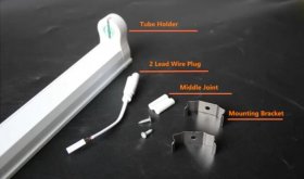 10 Pcs T8 Tube Light Fixture Tube Holder for Miniature Base T8 Tube Lights