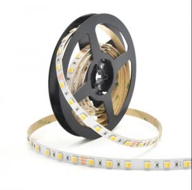 12V Dual White LED light Strip, 16.4FT/5Meter SMD5050-300 60 LEDs Per Meter 2 in 1 Color Temp-Adjustable Flexible LED Strip Light