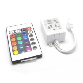 24Key IR Remote Controller for RGB LED Strip Lights 4-pin DC12V-24V LED Strip Controller