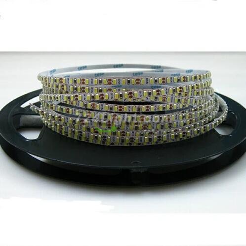 5mm Wide White Background Super Slim DC 12V Dimmable Flexible LED Strips SMD3014-600 120 LEDs/Mtr