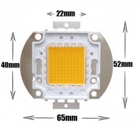 Bridgelux 100W Brightest LED Chip 9000 Lumens 45*45mil LED Beads Chip