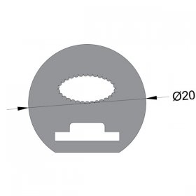 Neon Lights 1 meter(39.4 inch) 20x20mm Suit For 10mm 5050 2835 Flexible Light LED Silicone Diy Waterproof IP67