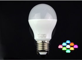 85-265V Milight 2.4G Wireless E27 6W RGBW LED Bulb Lamp RGB+White/RGB+Warm White LED Bulb