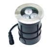 (image for) 10Pack RGBW IP68 Waterproof Outdoor LED Underground Light 3W 24V Deck light Buried Lamp Spotlight for Pathway Driveway Garden Recessed Landscape with Stainless Steel Body PC Cover Tempering Glass Len