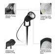 (image for) 4 Pack 3W LED Landscape Lights Warm White 12V Waterproof Garden Pathway Lights Outdoor
