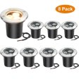 (image for) 8 Pack 3W Outdoor Landscape Lights 12V Warm White 300 Lumens Waterproof IP67