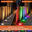 (image for) 3Watt Low Voltage RGBWW (RGB and 3000K Warm White) LED Well Lights Landscape Lighting IP65 Waterproof Outdoor 12V-24V Ground Lights for Garden Yard Driveway(8Pack)
