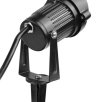 (image for) 4 PACK of 5W Warm White Outdoor IP65 Ground Inserted LED Garden Light Bullet Head Black Finish