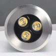 (image for) 10Pack RGBW IP68 Waterproof Outdoor LED Underground Light 4W 24V Deck light Buried Lamp Spotlight for Pathway Driveway Garden Recessed Landscape with Stainless Steel Body PC Cover Tempering Glass Len