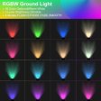 (image for) 5Watt Low Voltage RGBWW (RGB and 3000K Warm White) LED Well Lights Anti-glare Landscape Lighting IP65 Waterproof Outdoor 12V-24V Ground Lights for Garden Yard Driveway(8Pack)