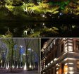 (image for) 8W Warm White LED Landscape Lights 12V Waterproof Garden Pathway Lights Outdoor Spotlights