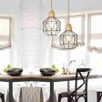 (image for) 9.8FT Vintage Nylon Socket Pendant Light Cord, semicircle Pendant Light Kit with Dimmable Switch