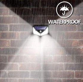 4 Pack Solar Lights Outdoor 100 LED IP65 Waterproof Solar Motion Sensor Security Lights