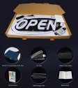 (image for) Open Electronic Light Sign RGB Full Color Color Changing Colorful Luminous Characters LED Signboard Business Sign Neon Light