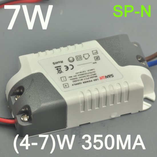 (image for) 7W LED Driver(4-7)x1W LED Constant Current 7 Watt Driver 350MA 25V