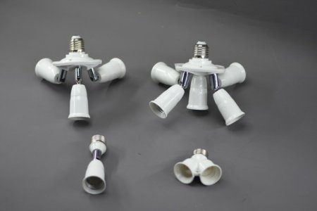 (image for) E27 to B22 Screw Base Light Bulb Splitter Screw E27 Socket Converter