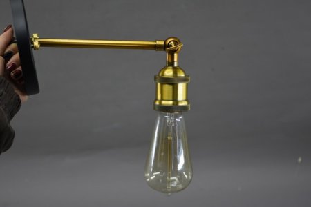(image for) American country pastoral modern Edison light bulb retro single head aisle living room mini decoration simple small wall lamp