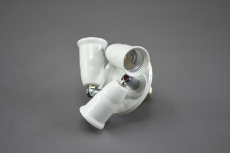 (image for) 3 Way Light Socket Splitter E27 3 in 1 Adapter Splitter