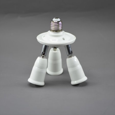 (image for) 3 Way Light Socket Splitter E27 3 in 1 Adapter Splitter