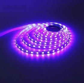 395nm 405nm Black Light SMD5050-300 12V 6A 72W UV (Ultraviolet) LED Strip Light Flex