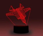 Transportation Images 3D Illusion LED Night Light w/ 16 Colors Remote Touch Switch Adjustable Brightness for Kids Bedroom Decoration