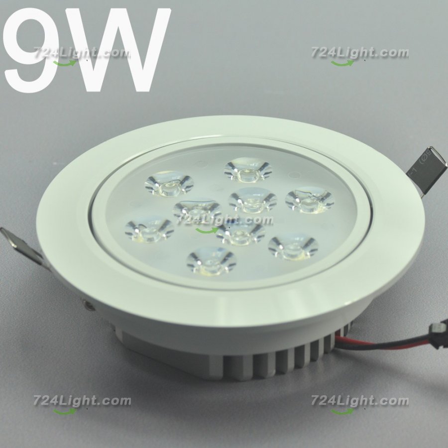 9W CL-HQ-02-9W Recessed Ceiling light Cut-out 113mm Diameter 5.5\" White Recessed Dimmable/Non-Dimmable LED Downlight