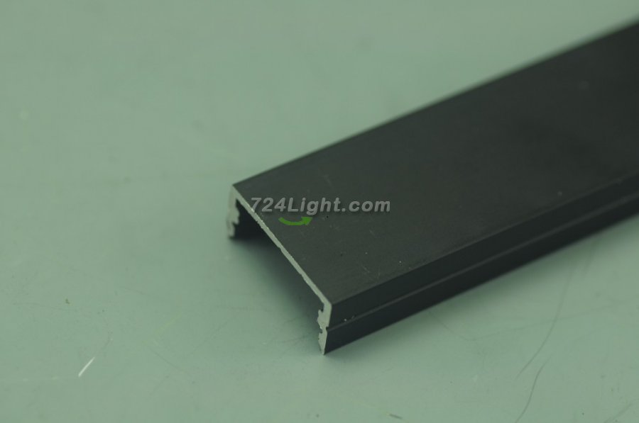 PB-AP-GL-014-B Black Super wide 20mm Strip Recessed LED Aluminium Extrusion Recessed LED Aluminum Channel 1 meter(39.4inch) LED Profile