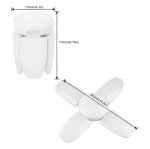 60W LED Shop Light Deformable LED Garage Lights CRI80+ 6000LM 6500K White 400W Equivalent