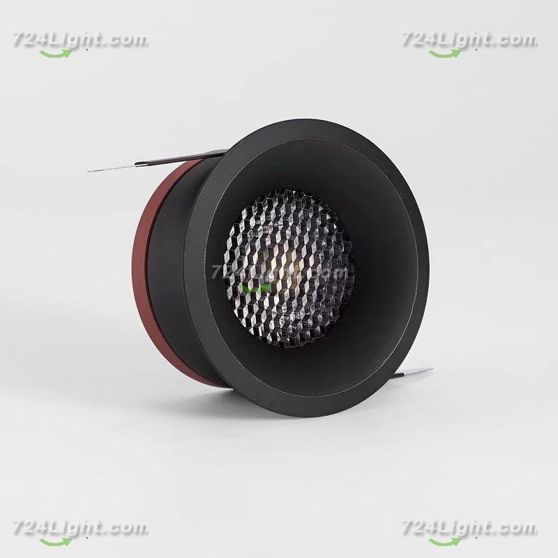 7W Downlight LED Cellular Mesh Anti-Glare Spotlight Lightweight Ceiling Light Embedded Downlight Home Spotlight