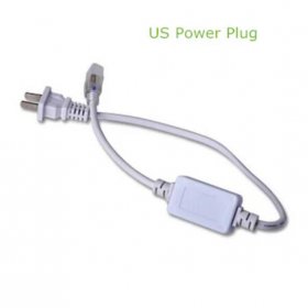 AC110V-240V LED Strip Single Color PowerPlug with End Cap and Contact Pin