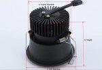 3Watt 55mm (2.17'') Cutout COB LED Ceiling Light, Anti-Glare Tilt LED Spotlight Twist LED Recessed Downlight, Spotlight Kit