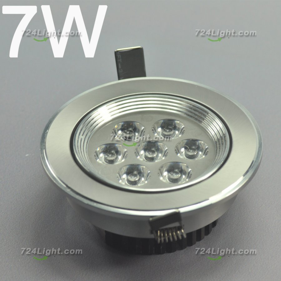 7W CL-HQ-04-7W LED Ceiling light Cut-out 91mm Diameter 4.3\" Gray Recessed Dimmable/Non-Dimmable LED Downlight