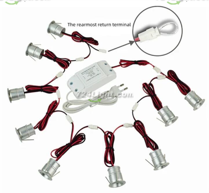 110v/220v AC Dimmable Anti-Fog Downlight Set Angle 30°/120° Opening 25mm Mini Star Lights Kit