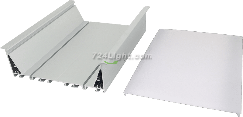 Slotted Edge Recessed Seamless Butt Jointable Linear Light Housing Kit 16550
