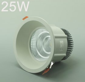 LED Spotlight 25W Cut-out 145MM Diameter 6.3" White Recessed LED Dimmable/Non-Dimmable LED Ceiling light