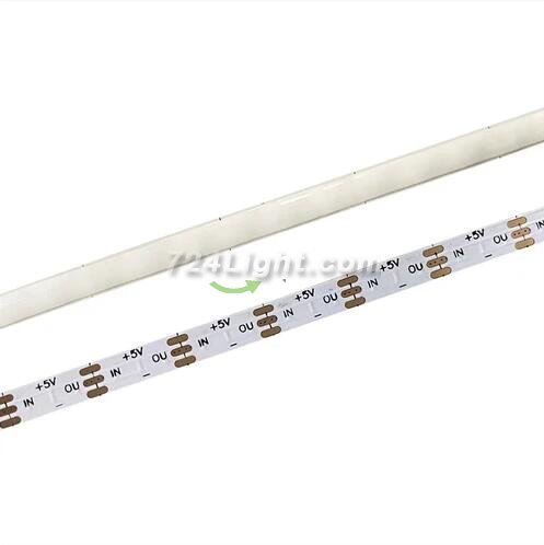 5mm FCOB LED Strip 16.4FT/5M 160LEDs/M 10W/M 5V WS2812 IC SPI Controlled Dream RGB Color LED Light Tape