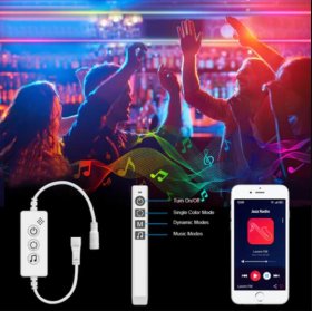 Free Shipping Addressable Pixel LED Light 12V T1616 NEON Dream Color WS2811 LED Strip Light Kit