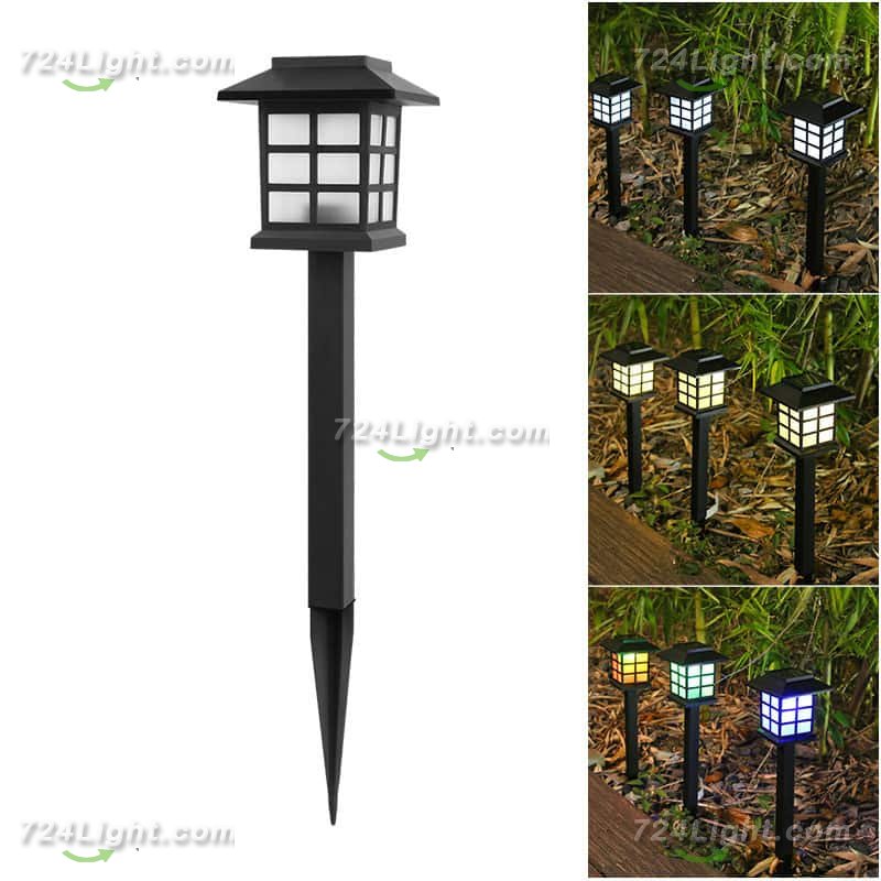 Outdoor Solar Garden Light, 1LED Waterproof Light for Garden, Passage, Porch, Lawn Decorative Lighting (2 Pack)