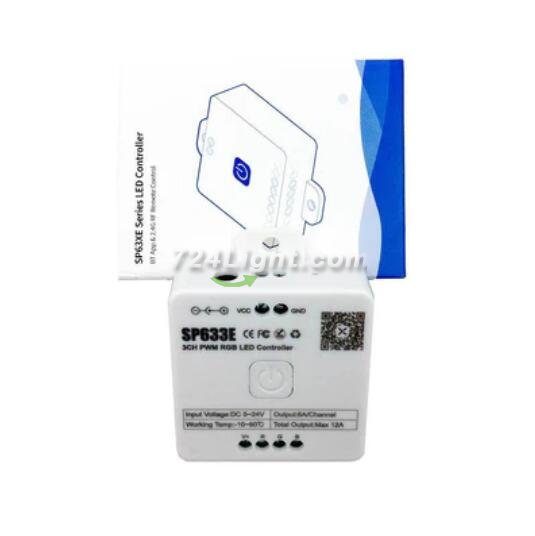 New PWM LED Controller Bluetooth Music Controller for LED Strips and LED Lights iOS/Android App Control