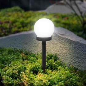 Solar Spherical Lawn Light, Outdoor Waterproof Floor Lamp Suitable for Courtyard Garden Path Sidewalk