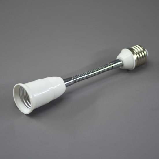 (image for) E27 Socket Extender All-Directional Adjustabl Light Bulb Socket Converter