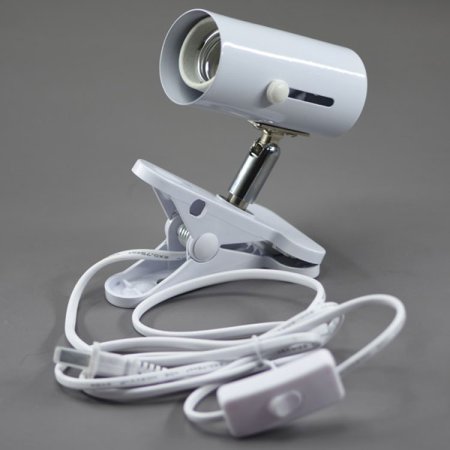 (image for) E27 screw with clip 360Â° rotary switch lamp holder White E27 Bulb Converter