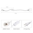 (image for) Extension Hanging Cord Cable 1.5m long E27 Socket Customizable length
