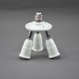(image for) 3 Way Light Socket Splitter E27 3 in 1 Adapter Splitter