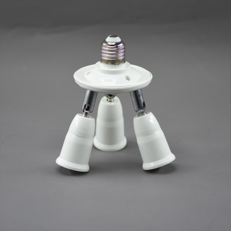 (image for) 3 Way Light Socket Splitter E27 3 in 1 Adapter Splitter