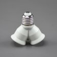 (image for) 2 Way Light Socket Splitter E27 2 in 1 Adapter Splitter