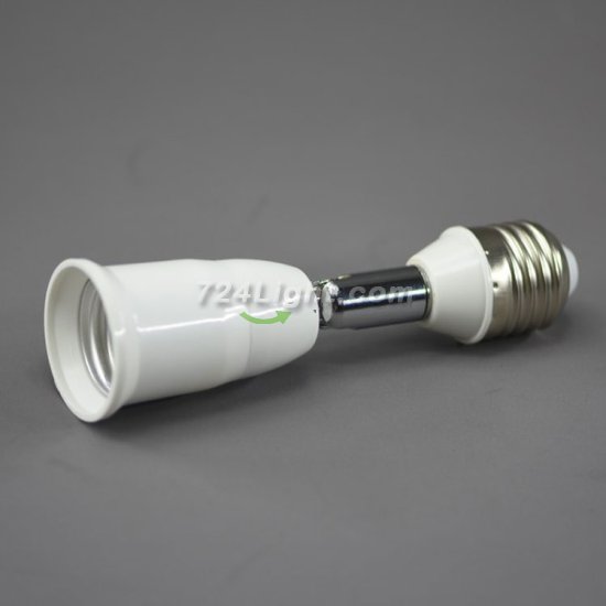 (image for) E27 Socket Extender Adapter 180 Degree Bendable